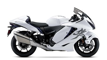 Suzuki Hayabusa White Sportbike wallpaper