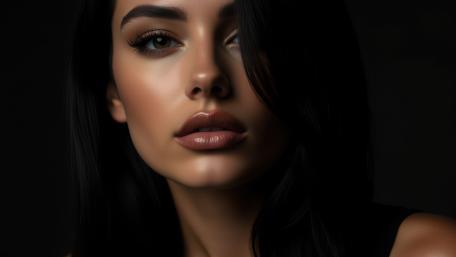 Elegant Portrait in Soft Shadow wallpaper