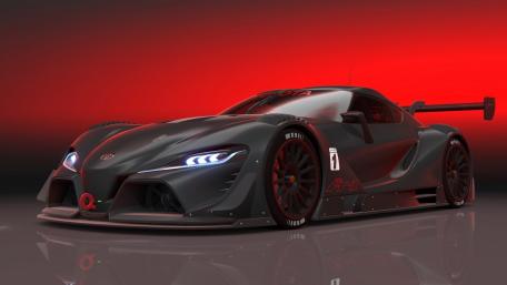 Toyota FT1 Racing Concept In Red Glow wallpaper