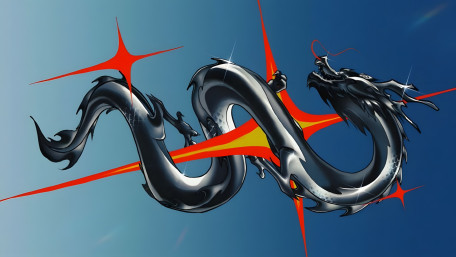 Shimmering Dragon Spiral wallpaper