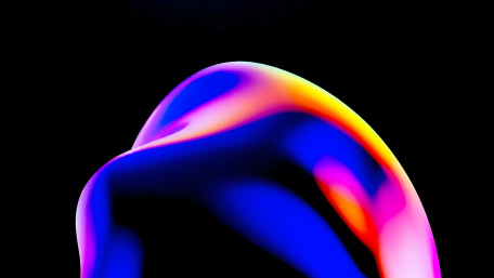 Neon Fluid Wave wallpaper