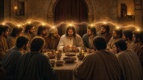 Sacred Light at the Last Supper wallpaper