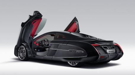 Sleek Black McLaren Concept wallpaper