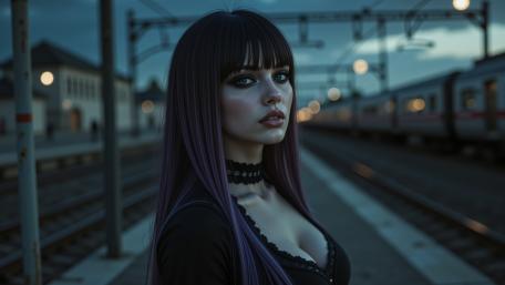 Gothic Twilight at the Station wallpaper