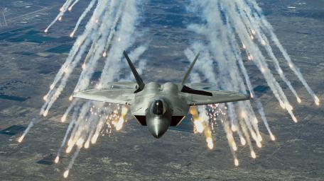 F-22 Raptor in Action wallpaper