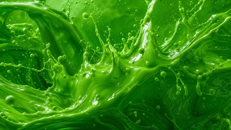 Neon Green Liquid Burst wallpaper