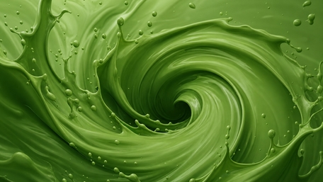 Emerald Liquid Vortex wallpaper
