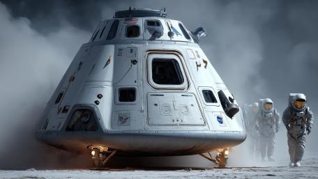 Moon Landing at Dusk wallpaper