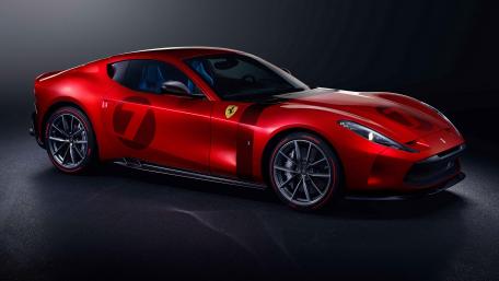 Ferrari 812 Red Supercar Elegance wallpaper