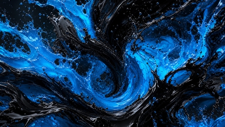 Midnight Blue Liquid Swirls wallpaper