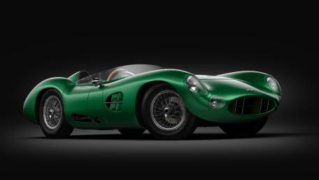 Green Aston Martin DBR1 Classic Racer wallpaper
