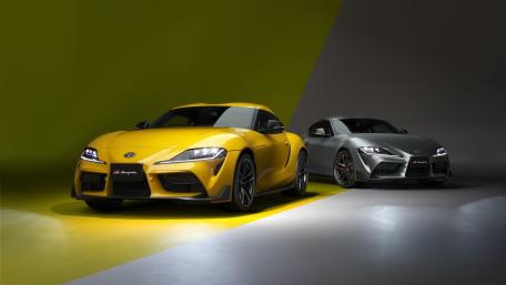 Toyota Supra Duo in Studio Lighting wallpaper