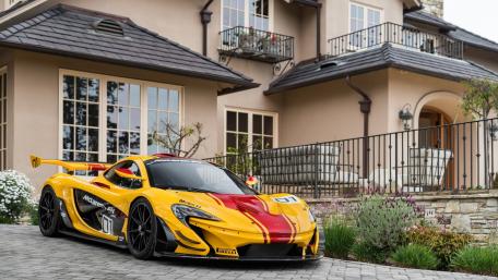 Yellow McLaren P1 Supercar wallpaper