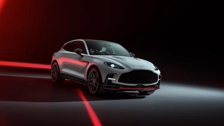Aston Martin DBX S in Neon Spotlight wallpaper