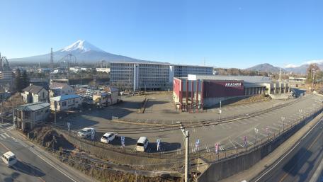 Mount Fuji Overlooking Japanese Cityscape wallpaper