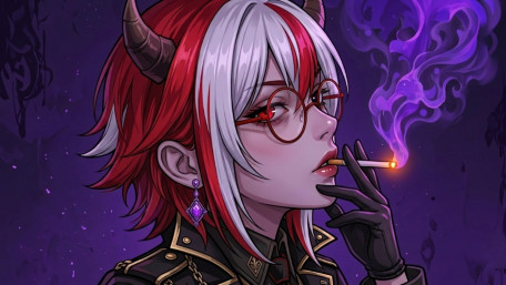Crimson Smoke wallpaper