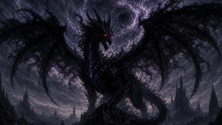 Shadow Serpent of the Eclipse wallpaper