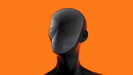 Monochrome Spiral Mind wallpaper