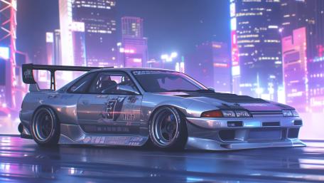 Cyberpunk Skyline Dream wallpaper