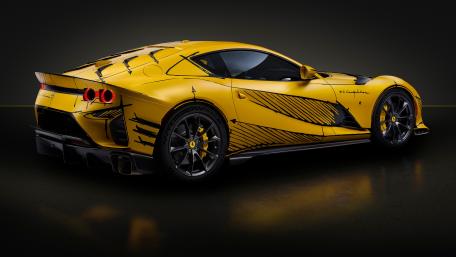 Yellow Ferrari 812 Competizione wallpaper