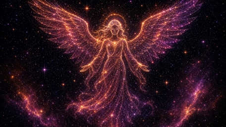 Celestial Angel of Stardust wallpaper