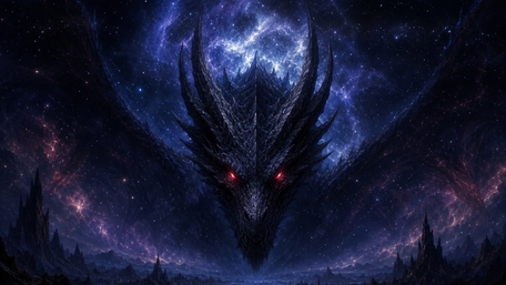 Celestial Dragon of the Star Void wallpaper