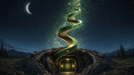 Celestial Spiral Stairway wallpaper