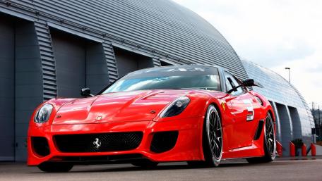 Ferrari 599XX in Bold Urban Style wallpaper