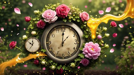 Floral Time Dreamscape wallpaper