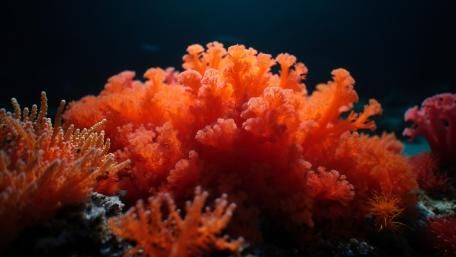 Vibrant Underwater Coral Garden wallpaper