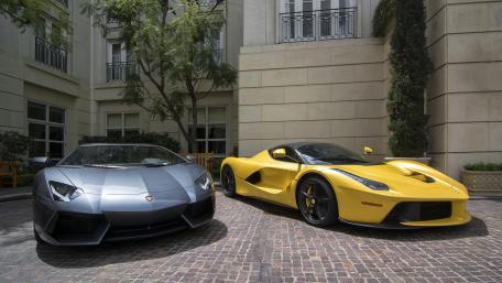 LaFerrari and Aventador Supercar Showcase wallpaper