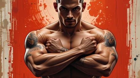 Tattooed Titan of Resolve wallpaper