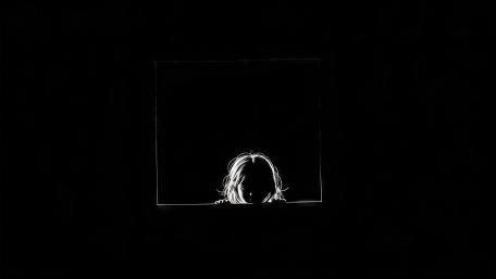 Whispering Shadow in the Black Frame wallpaper