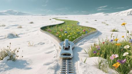 Unzipping Dreamscape Meadow wallpaper