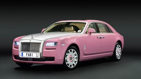 Pink Rolls Royce Ghost Elegance wallpaper