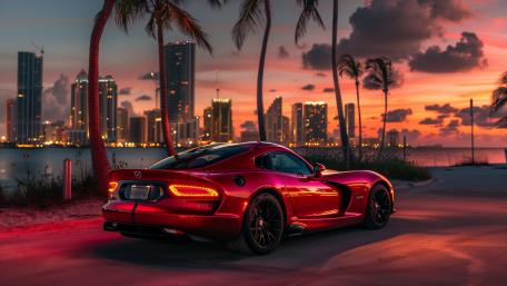 Dodge Viper GTS Sunset Glow wallpaper