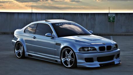 Silver BMW M3 Coupe wallpaper