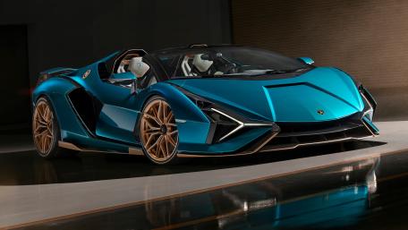 Futuristic Lamborghini Sian Roadster wallpaper