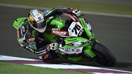 Kawasaki Racing Close-Up Sports Motorcycle wallpaper