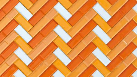 Citrus Herringbone Pattern wallpaper