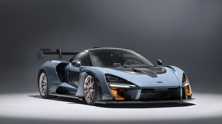 McLaren Senna Carbon Blue Beast wallpaper
