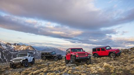 Legendary Jeep Wranglers on Mountain Trails wallpaper