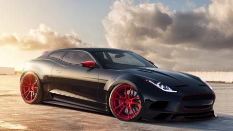 Sleek Jaguar F Type Sunset Cruiser wallpaper