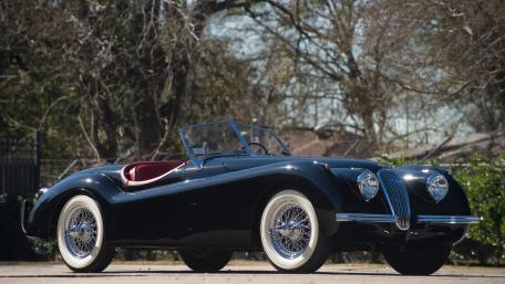 Timeless Jaguar XK120 Roadster Elegance wallpaper