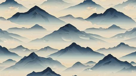 Serene Mountain Layers wallpaper