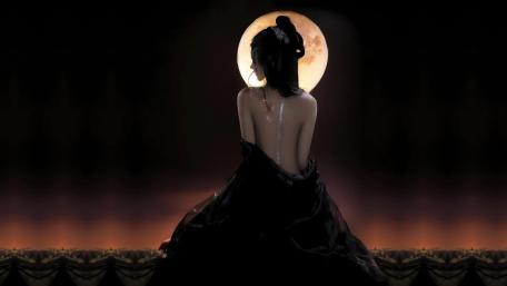 Moonlit Dark Goddess wallpaper