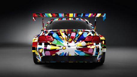 Pop Art BMW Rear View wallpaper