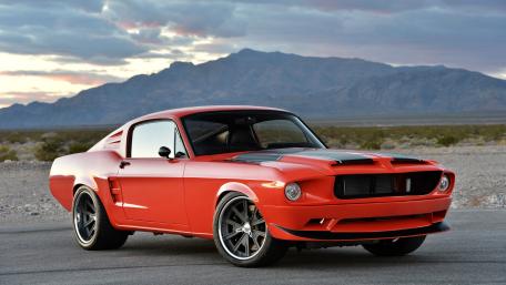 Classic Mustang Power by the Mountains wallpaper