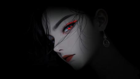 Gothic Crimson Gaze wallpaper