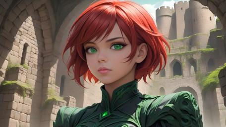Emerald Gaze of the Ruined Keep wallpaper